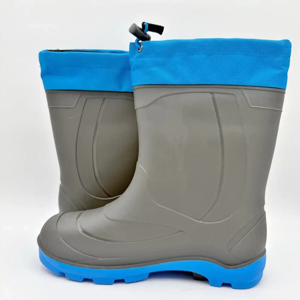 Kamik Kids Snobuster Winter Boots US 4 EU 36 Grey Blue Waterproof NIB